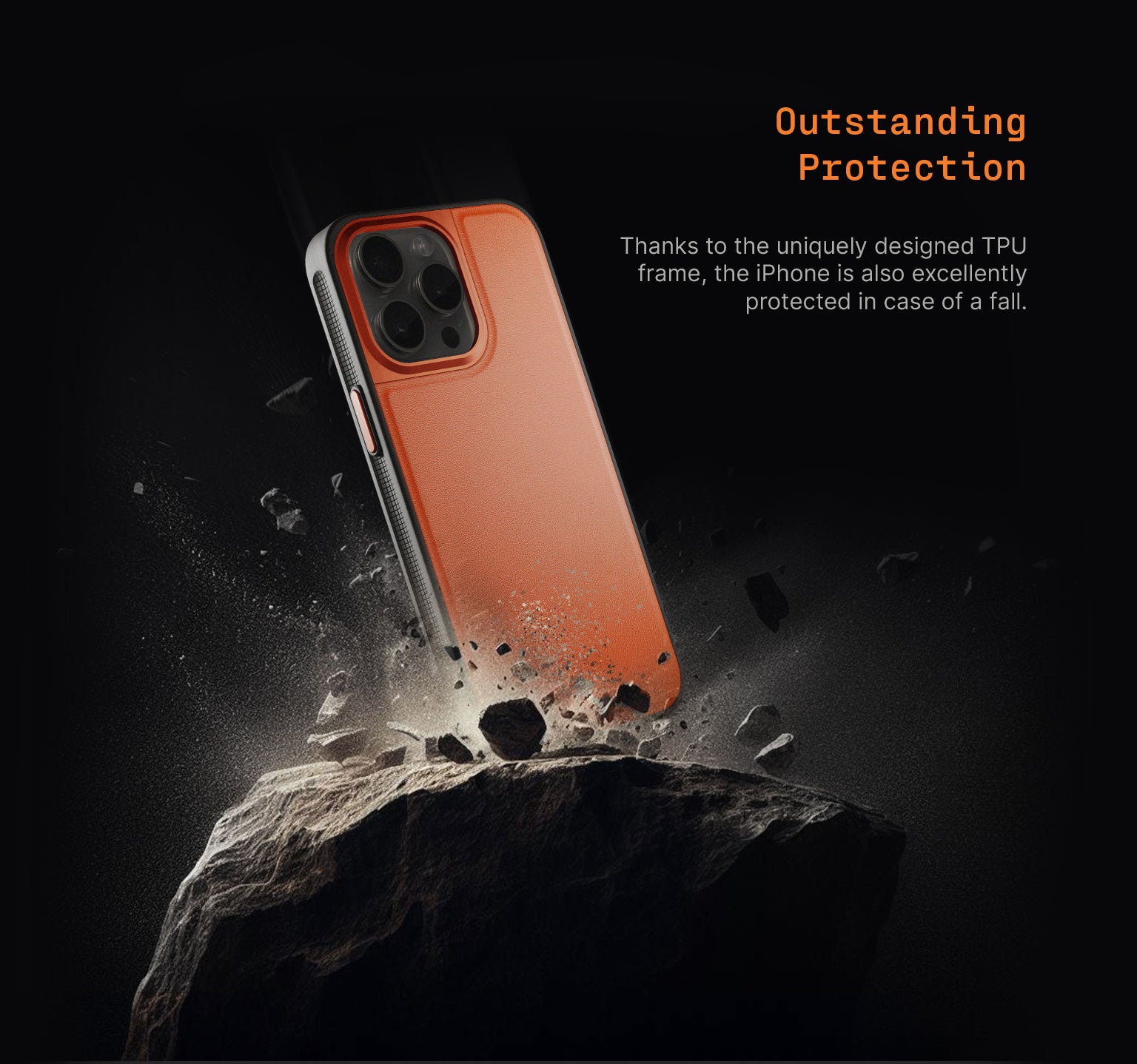 Sport Case | iPhone 15 Pro | Shocking Orange