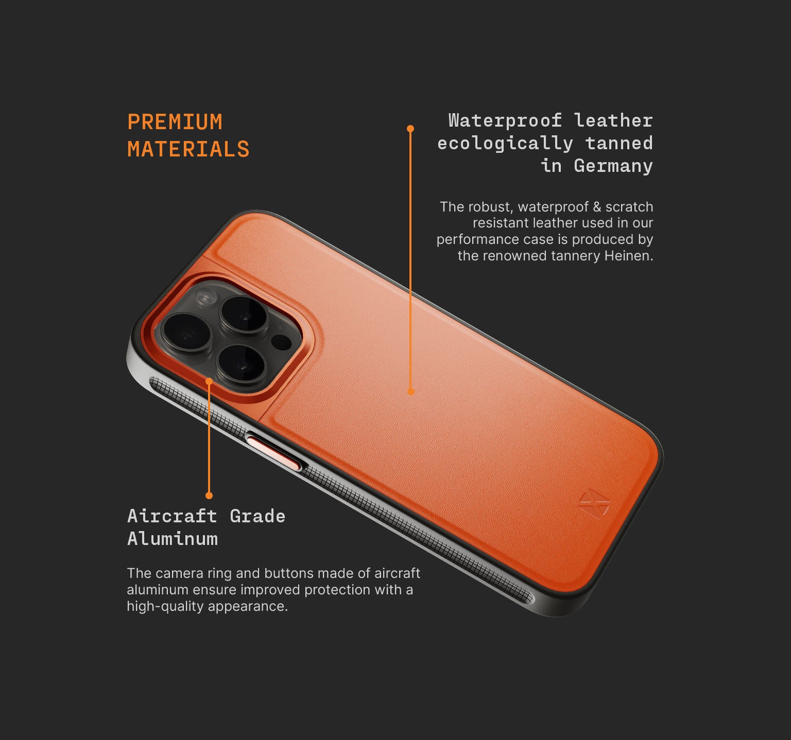 Sport Case | iPhone 15 Pro Max | Shocking Orange