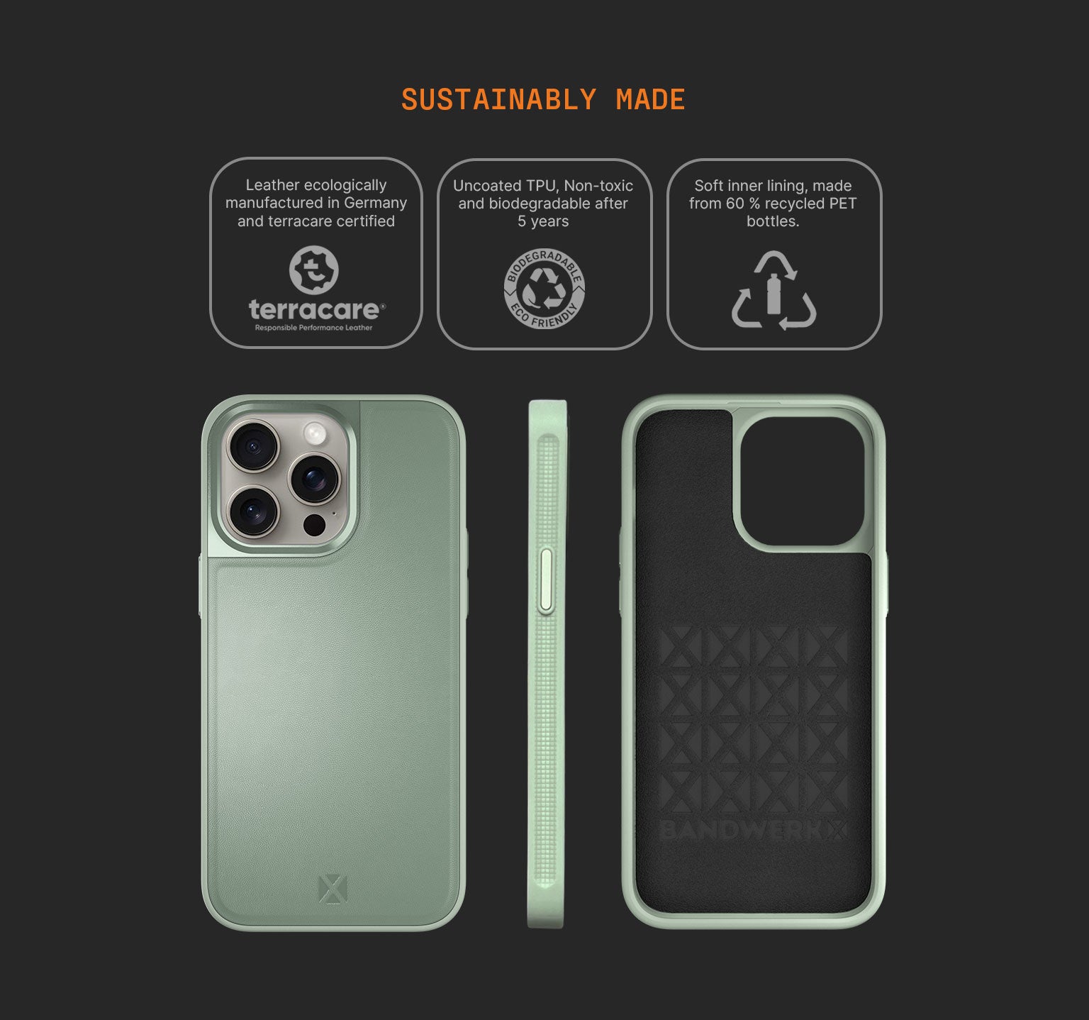 Sport Case | iPhone 15 Pro Max | Sage Green