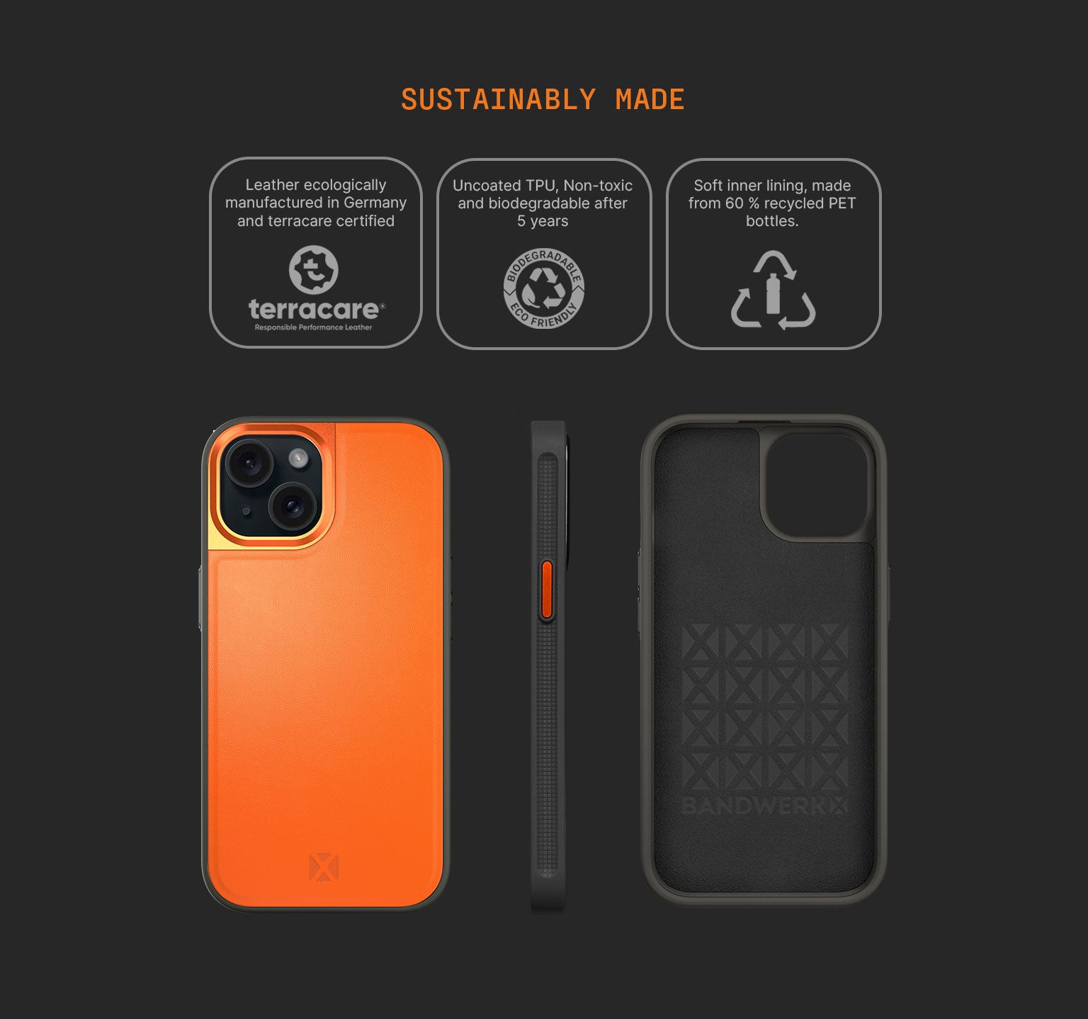 Sport Case | iPhone 15 | Shocking Orange