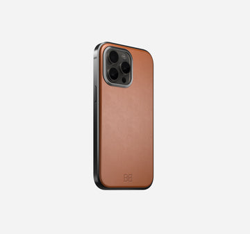 Aluminum Leather Case | iPhone 15 Pro Max | Black Coffee