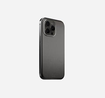 Aluminum Leather Case | iPhone 15 Pro Max | Space Black