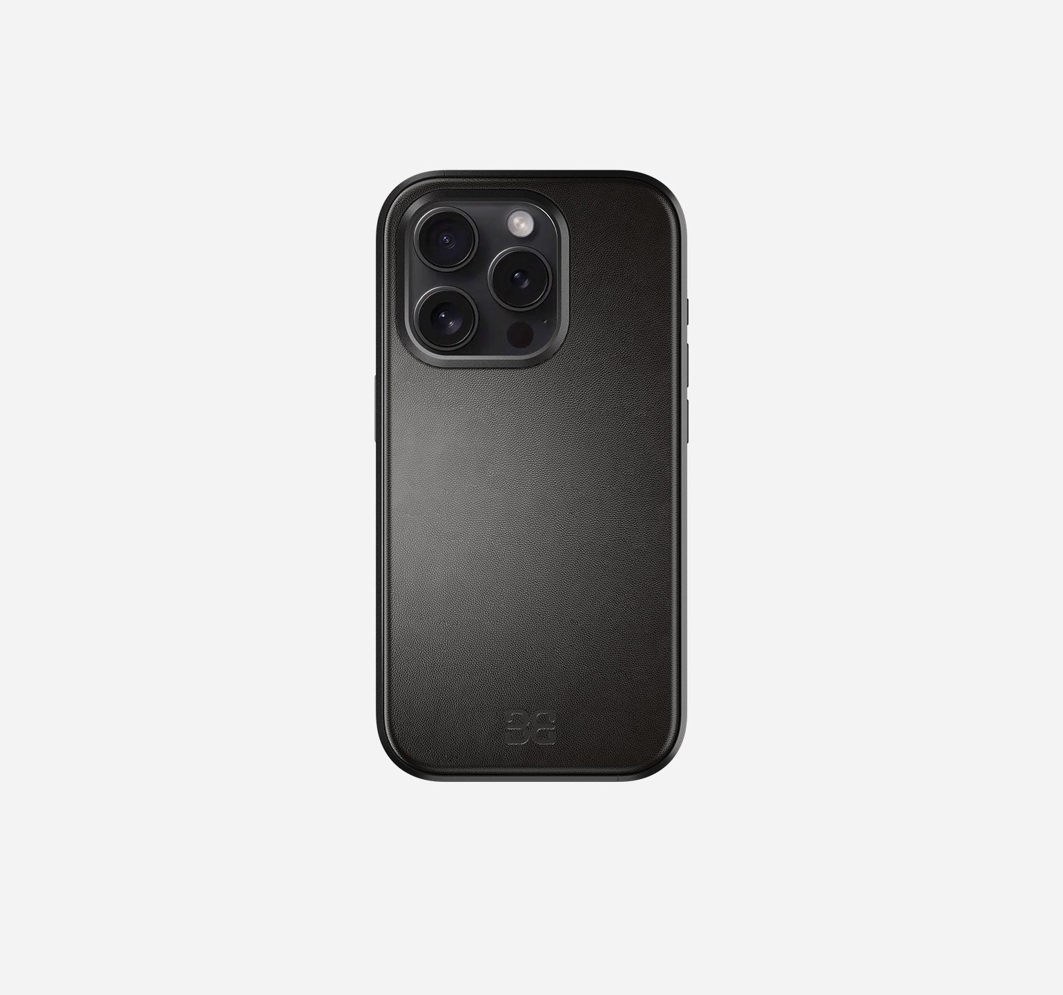 Aluminum Leather Case | iPhone 15 Pro | Space Black