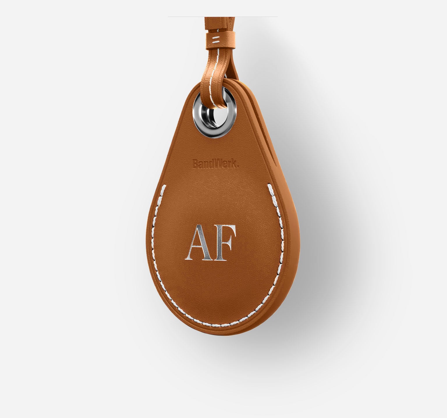 Classic Leather Airtag Case | Nappa Light Brown