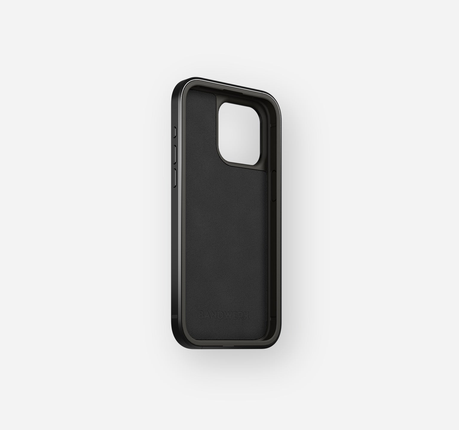 Aluminum Leather Case | iPhone 15 Pro Max | Space Black