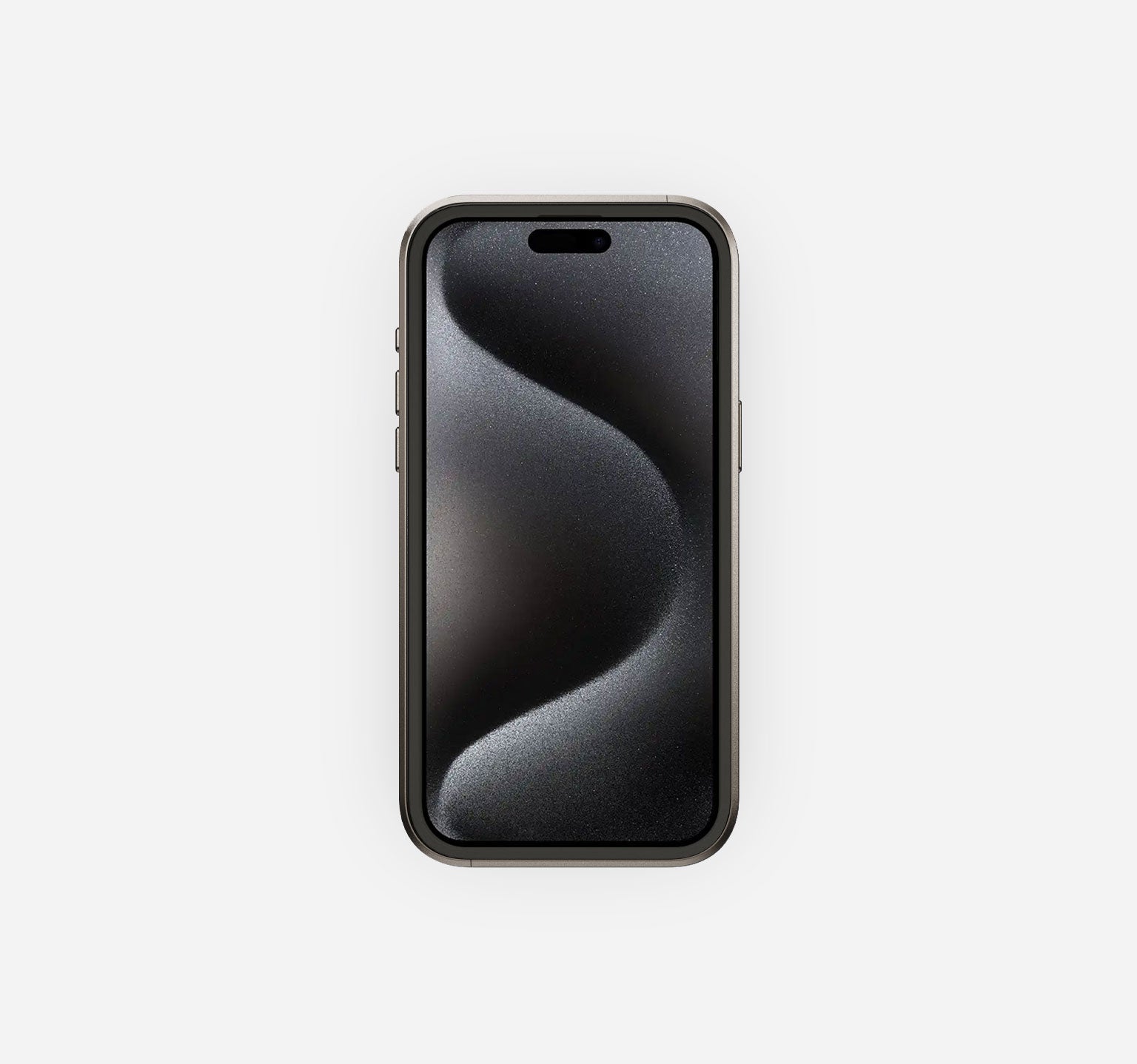 Titanium Leather Case | iPhone 15 Pro Max | Slate Black