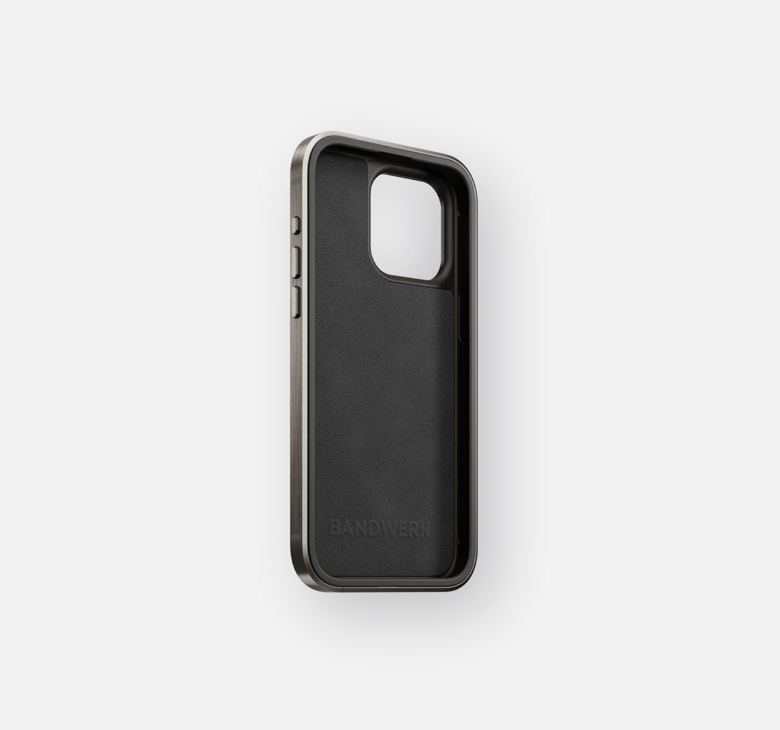 Titanium Leather Case | iPhone 15 Pro Max | Off White