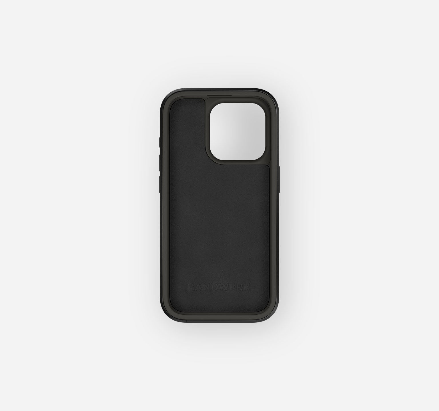 Aluminum Leather Case | iPhone 15 Pro | Black Coffee