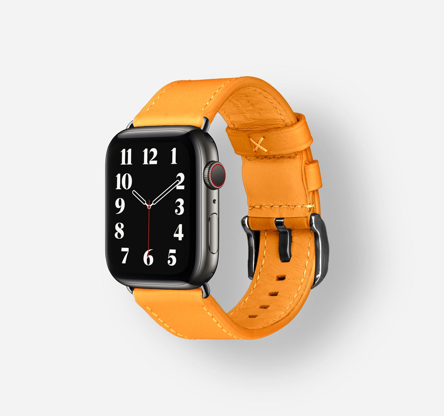 Waterproof Leather Band | Orange Pop