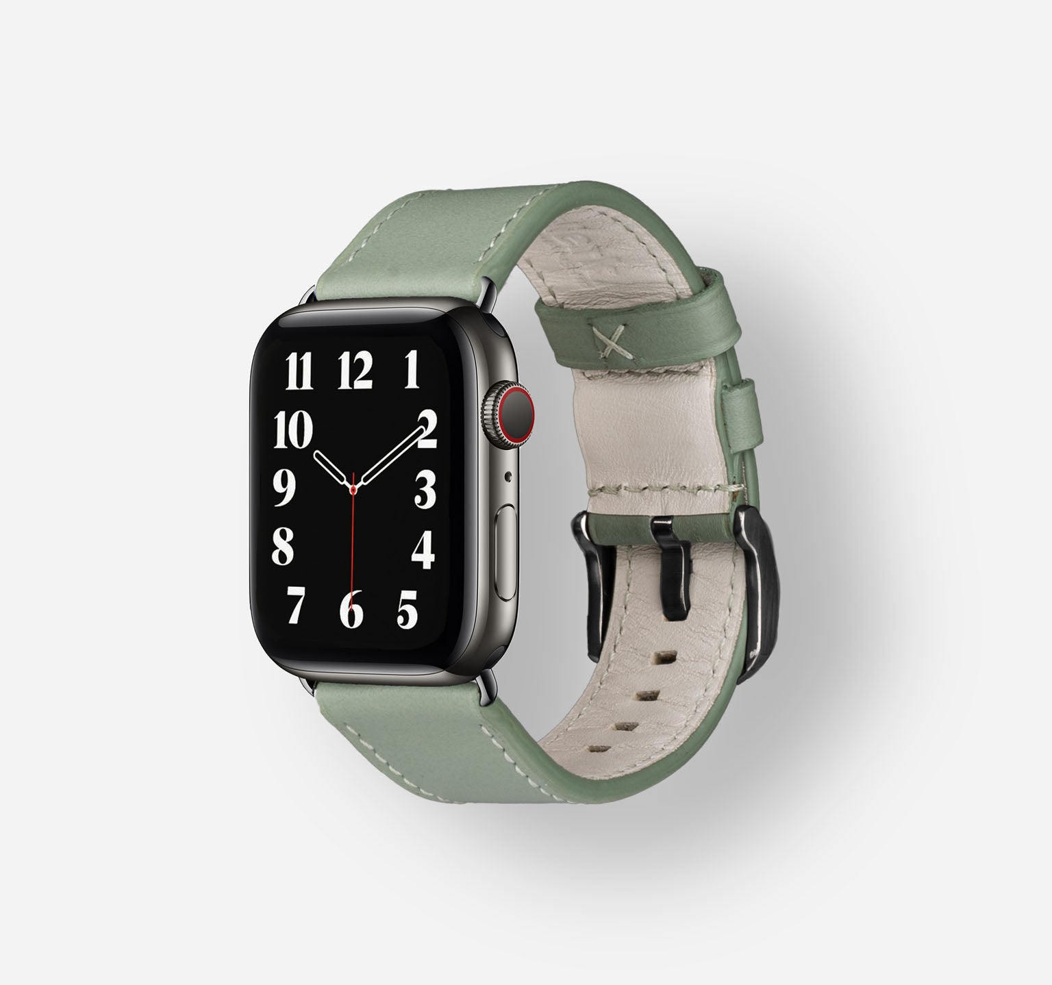 Waterproof Leather Band | Sage Green