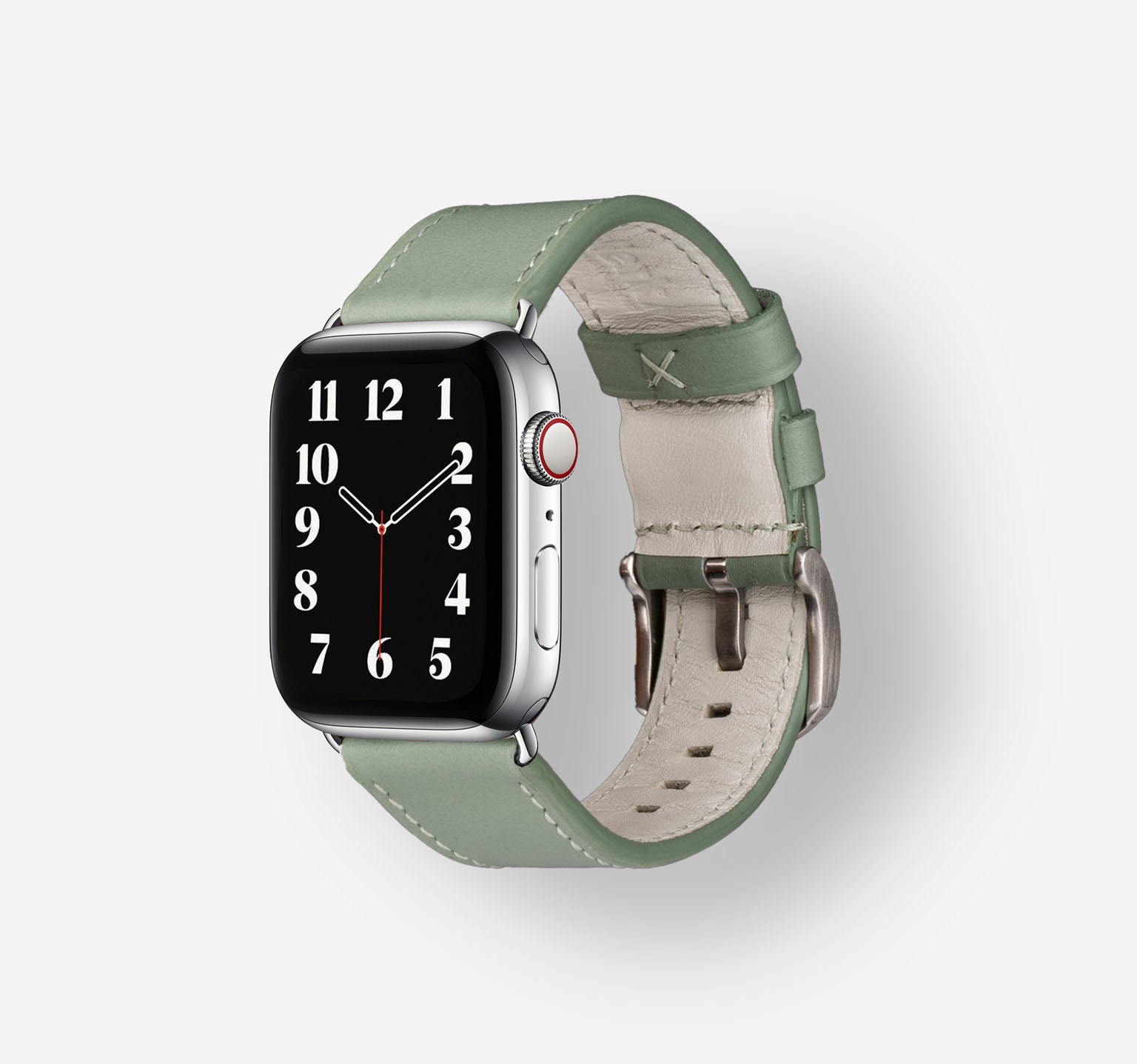 Waterproof Leather Band | Sage Green