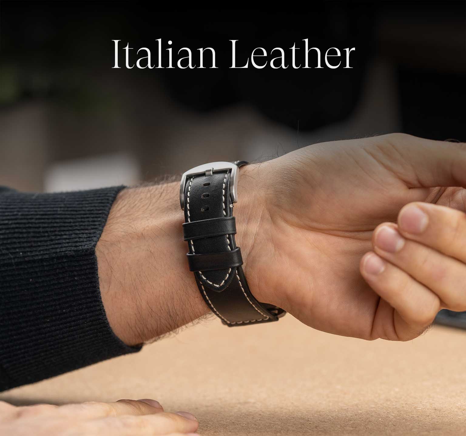 Waterproof Leather Band | Black